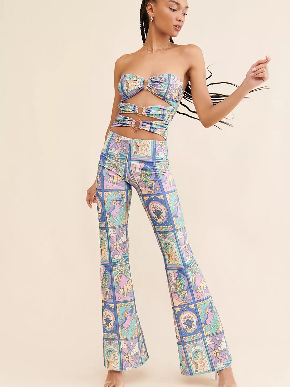 Oceanus Eden Cutout Jumpsuit